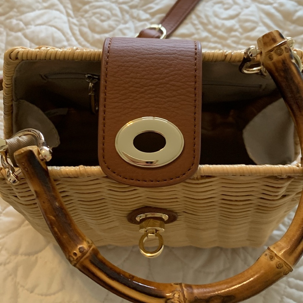 Wicker handbag NWOT - Picture 5 of 15